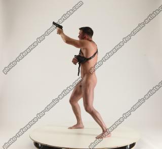 MICHAEL NAKED MAN DIFFERENT POSES WITH GUN 2